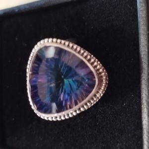 Artisan Trillion Faceted Ring by Robert Manse
